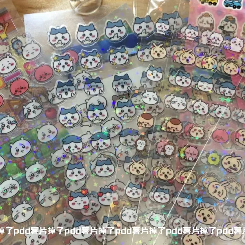 10 20 Pcs Kawaii Sanrio Anime Chiikawa Notebook Stickers Cute Cartoon Children Lovely Patch Decoration Gifts Toys for Kids