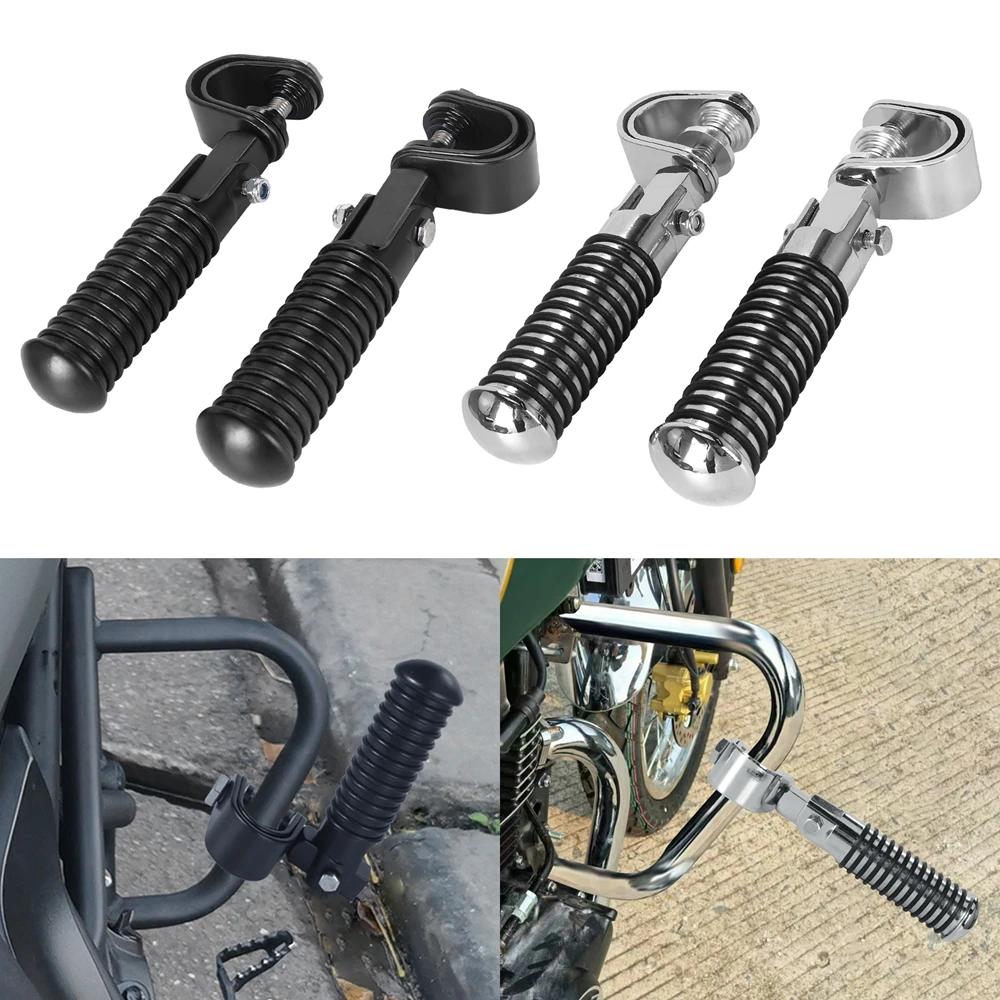 

Motorcycle Universal Gear Shift Shifter Lever Foot Pad Pedal Start Foot Pegs Pad Moto Accessories For 26mm-31mm Guard Rod