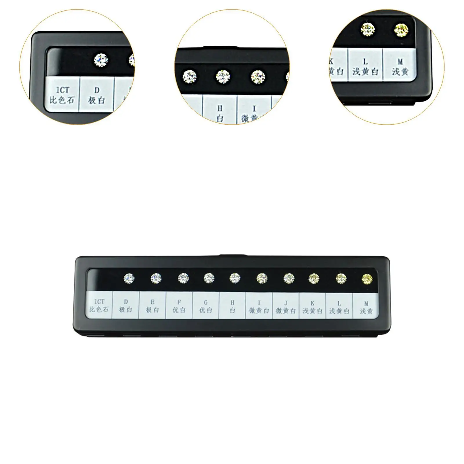 Simulated Diamond Color Scale Master Holder Jewelry Stone Tools Color Grade