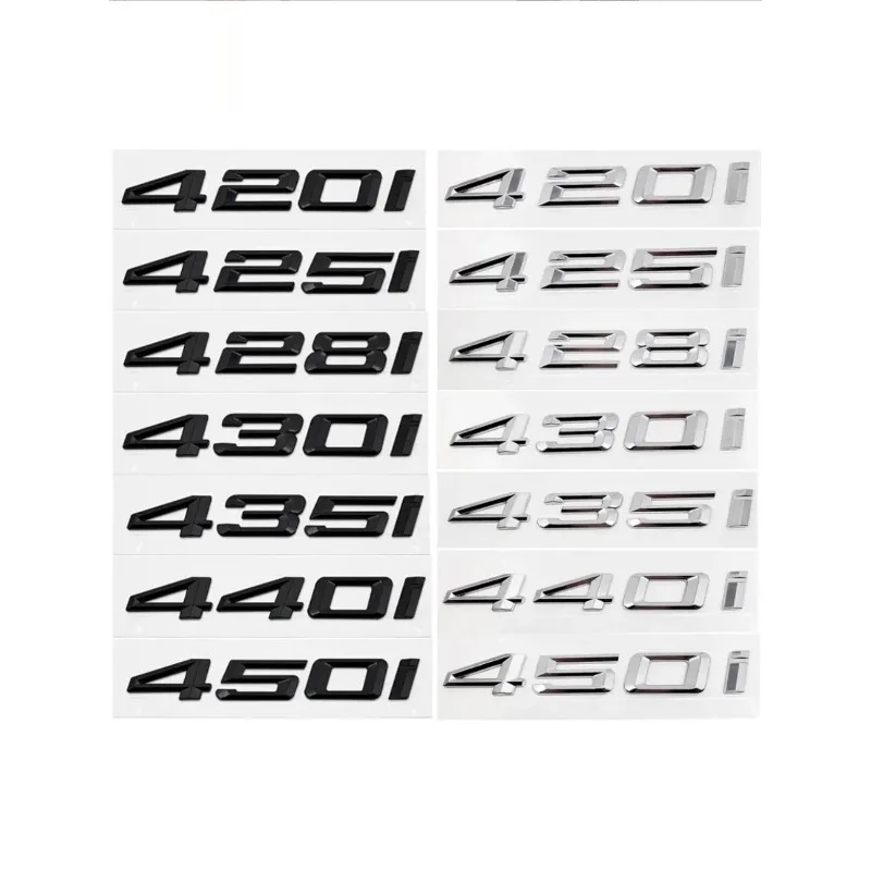 

3D Car Trunk Emblem Logo Badge For BMW 4 Series 420i 425i 428i 430i 435i 440i 450i Letters Sticker Accessories