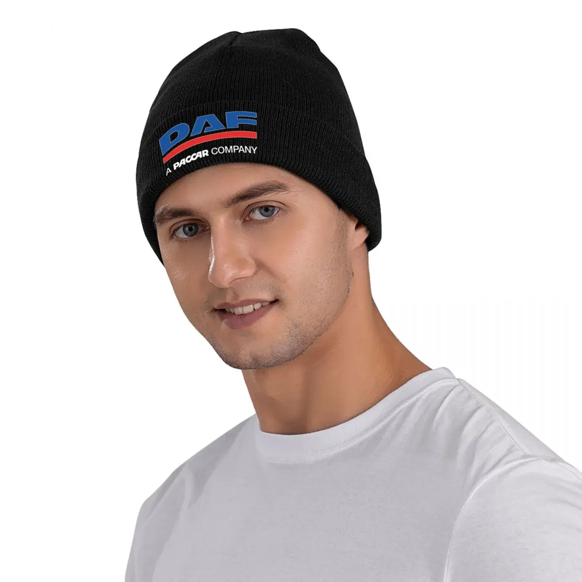 DAF Trucks Bonnet Sombreros logo Skullies Gorros Adulto Unisex Divertido Gorro elástico Sombreros Primavera Hippie Diseño Gorra