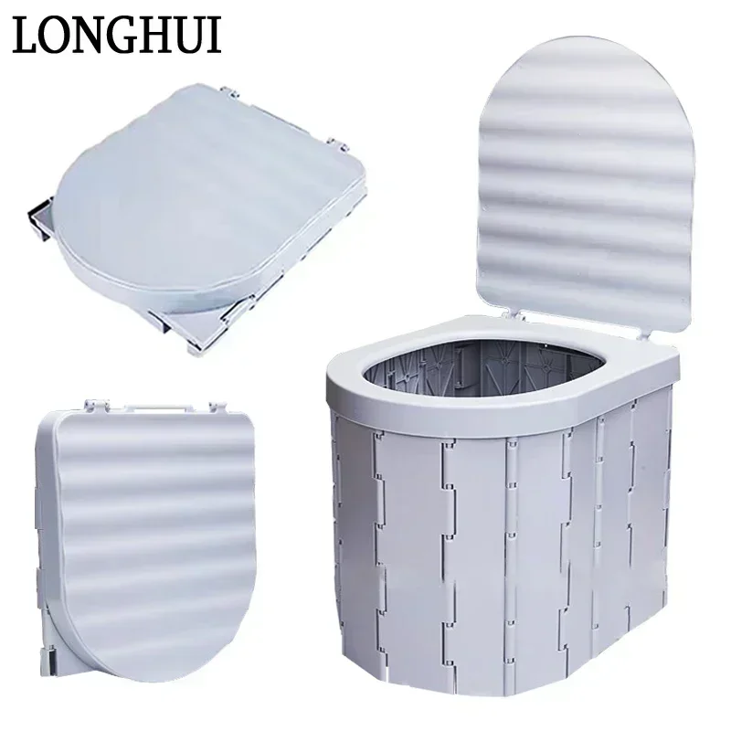 

Car Toilet Foldable Toilet Household Portable Outdoor Camping Toilet Adult Ladies Children Emergency Toilets Deodorant Toilets