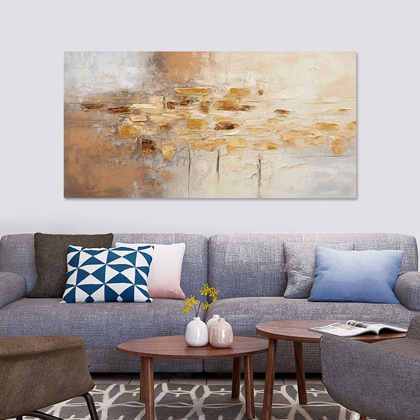 Acrylic Modern Art Design Hand Painting Without Framed Abstract Canvas Picture Style Luxury Living Room Decoration Wall Poster