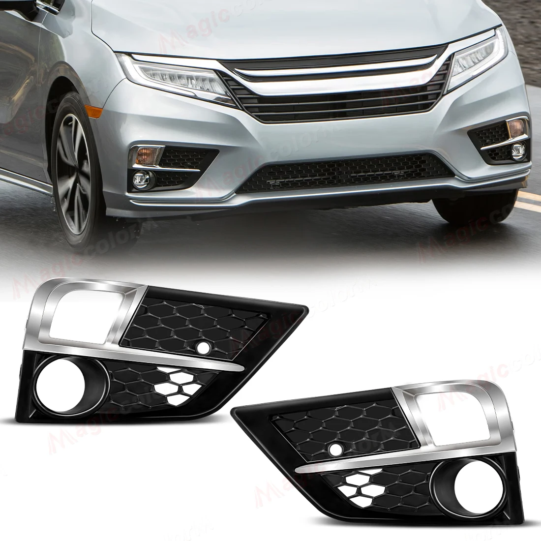 

1 Pair For Honda Odyssey 2018 2019 2020 US Version Fog Lamp Turn Signal Light Headlight With Cover Daytime Running Light 12V