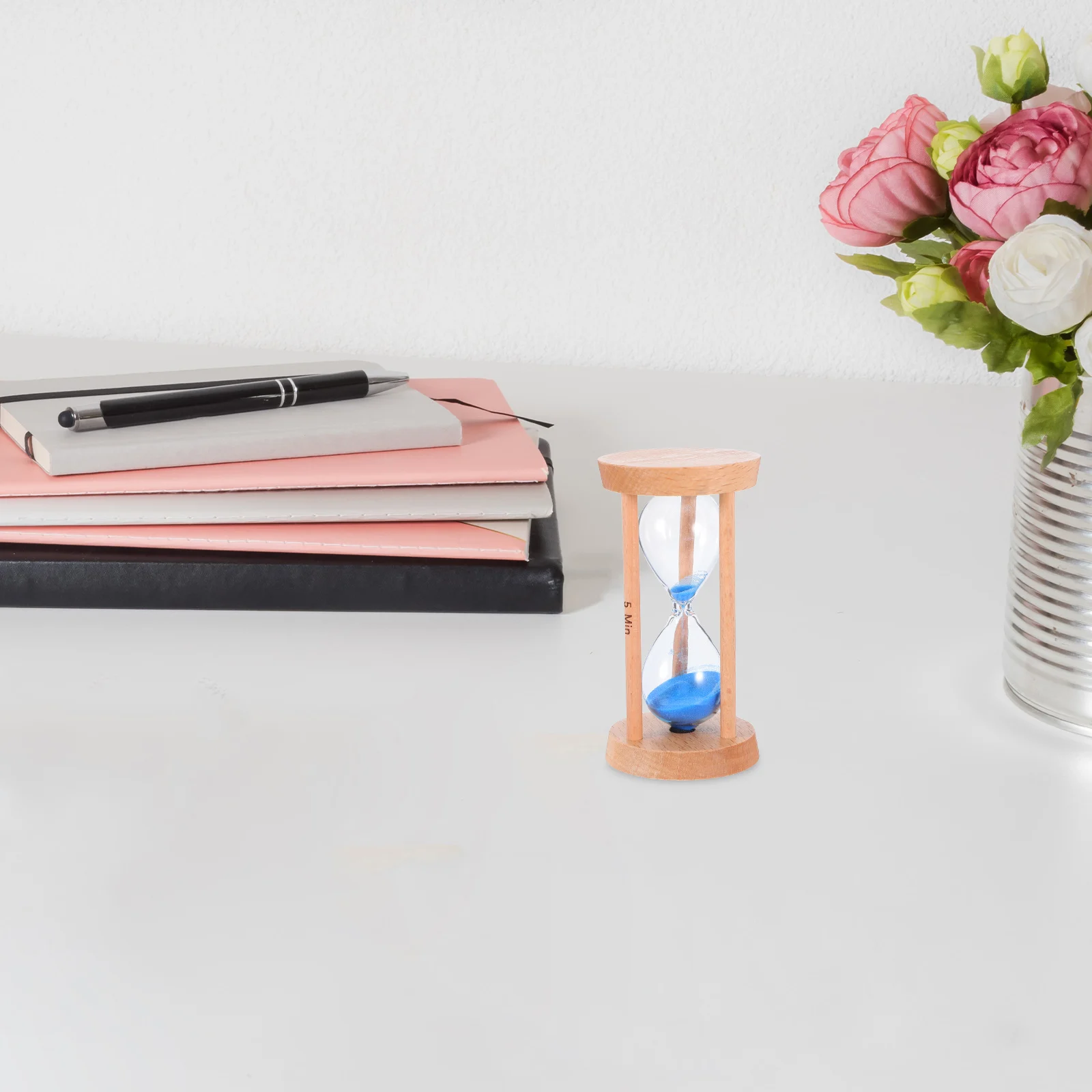 

Hourglass Timer 5 Min Kitchen Sand for Restaurant Mini Games Minute Clock Blue Sandglass Child