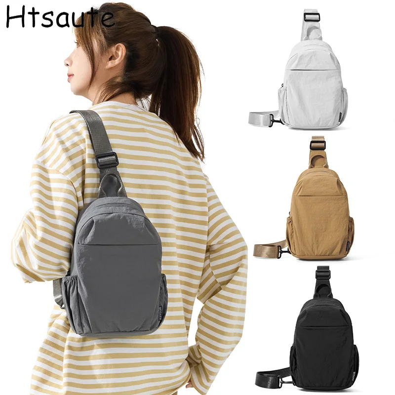 

Повседневная женская нагрудная сумка, многофункциональный тканевый легкий рюкзак для женщин, модная сумка через плечо, сумки через плечо большой вместимости