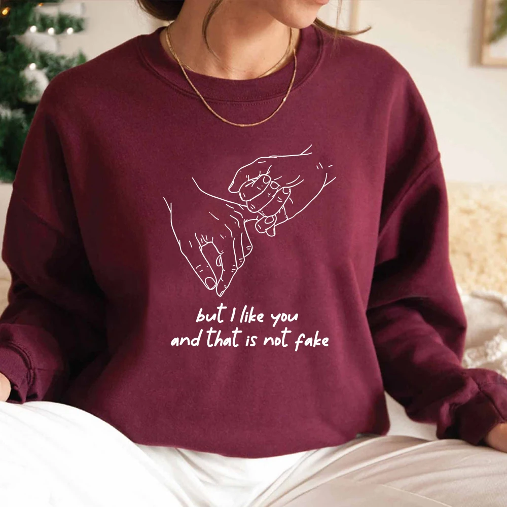Sweat à capuche unisexe inspiré des jeunes Royals, sweat-shirt de l'école Hillerska, haut PVD, mais je t'aime et ce n'est pas faux