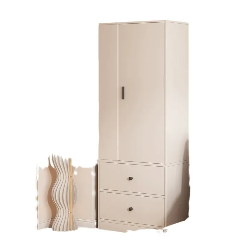 

Wardrobe Home Bedroom 2024 New Simple Assembly Sliding Door Hanging Wardrobe Small Single Wardrobe for Rental Room