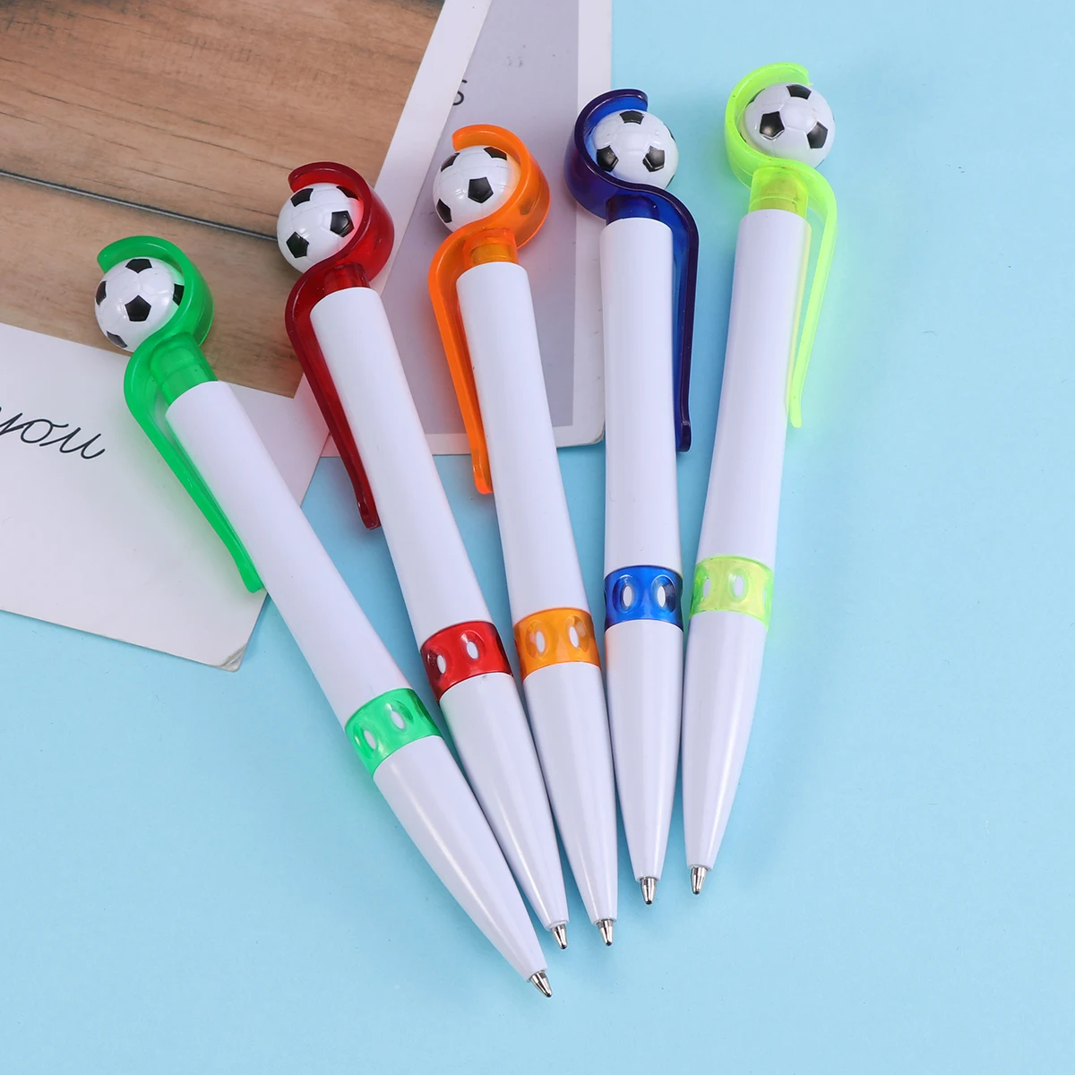 

5Pcs Creative Football Ballpoint Pens Premium Material Smooth Ink Flow for Everyday Writing in Office School Home Random Color