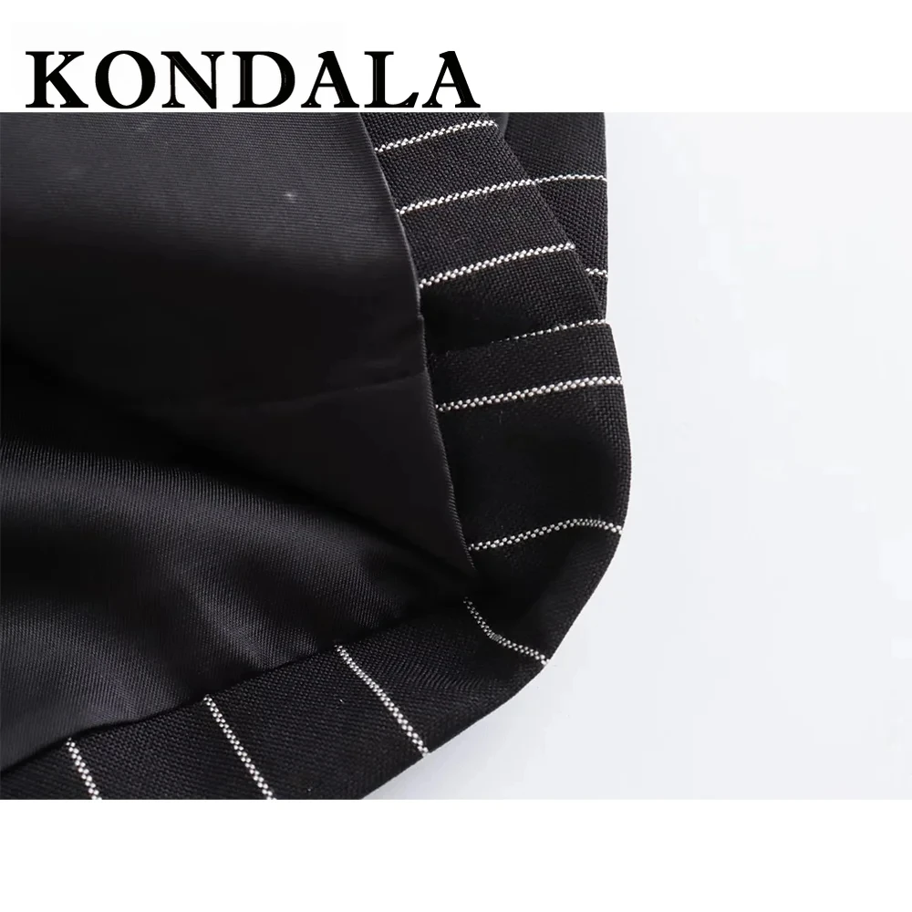 KONDALA 2025 Wiosna Lato Eleganckie Żakiety Biurowe Modne Casualowe Jednolite Kolorystycznie Jednorzędowe Eleganckie Oversize'owe Narzutki Damskie