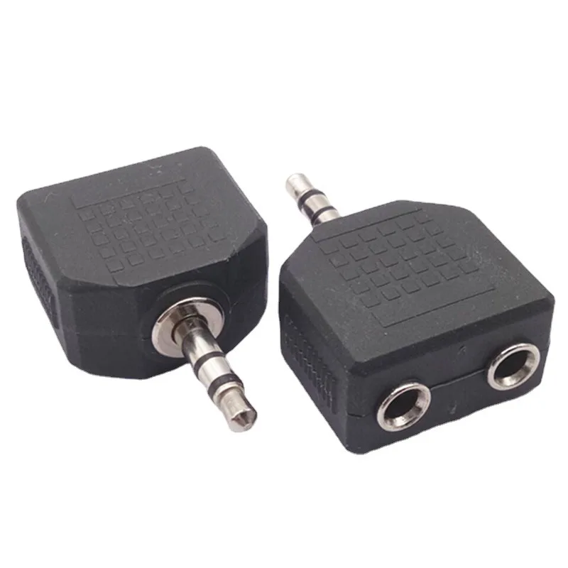 4PCS 3.5mm Y Splitter Stereo Audio Jack - Male to Dual Female Adapter for Headphones, Earphones, MP3 Players, Phones & Speakers