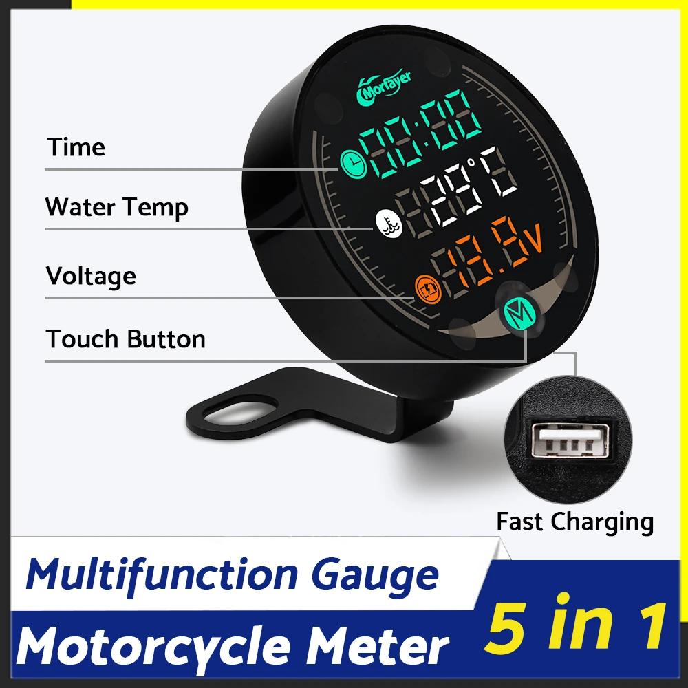 Elektronika motocyklowa dla NMAX PCX XMAX 125 250 300 XJ6 CB650F AEROX licznik godzin pracy licznik temperatury wody licznik godzin pracy silnika