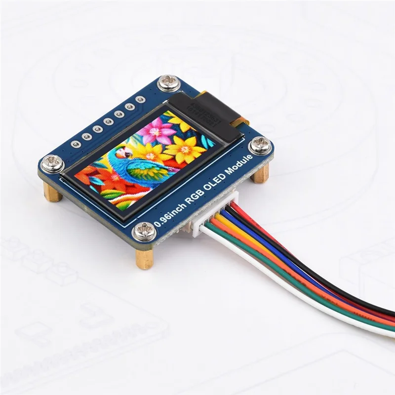 ABBH-0,96 inch RGB OLED-displaymodule, 64X128 resolutie SPI-interface ingebed SSD1357 voor Arduino / Raspberry Pi /