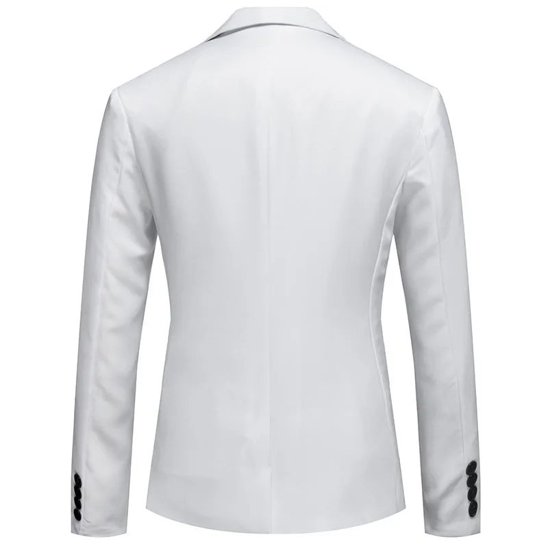 New Spring Men's Suit Jacket Light Luxury Business Casual British Style Blazers Solid Color One Button Office Wear Suit Jackets
