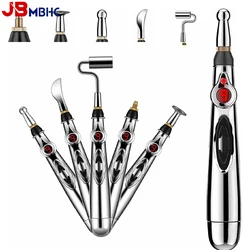 3/5-in-1 Massage Acupuncture Pen Electronic Acupuncture Point Pen Laser Meridian Energy Pulse Massage Pen MultiFunction Massager
