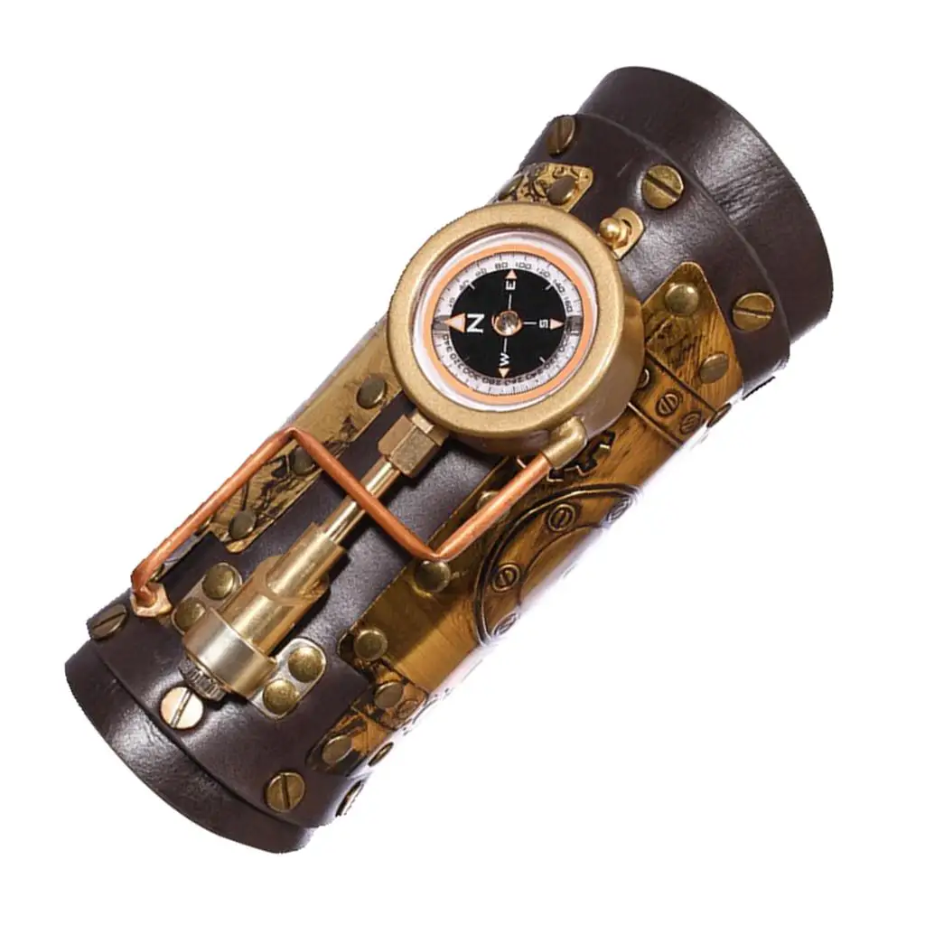 Steampunk-Armmanschette mit mechanischer Kompass-Requisiten für Club-Cosplay-Karneval