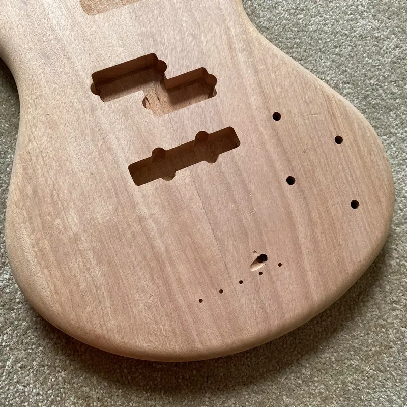 FB510 Solid Mahogany Custom Order Unfinished PJB Bass Body for Electric Bass Guitar Replace and DIY Right Hand