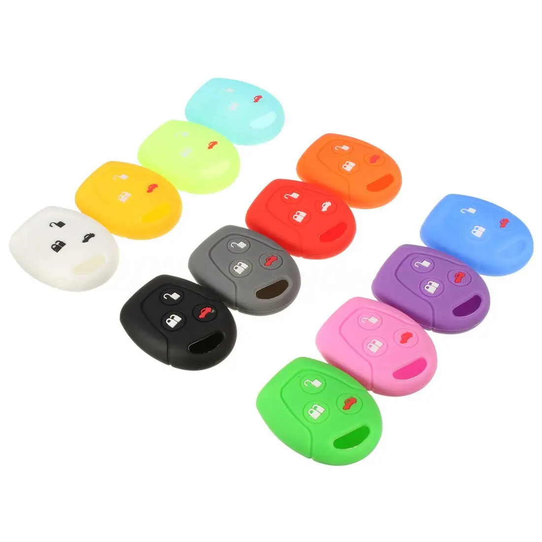 Silicone Remote Key Fob Case Cover For Focus C-Max Mondeo Transit Fiesta