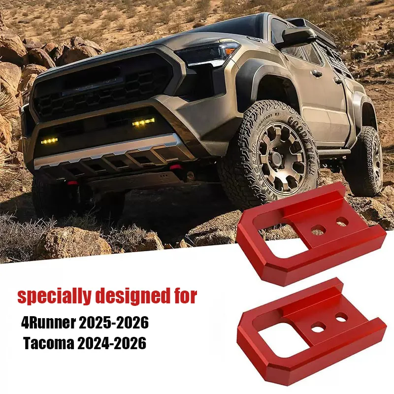 

2pcs Car Trailer Hitch Tow Hooks For Tacoma 2024- 2026 For 4Runner 2025-2026 Bumper Bar Towing Trailer Hook Metal Trailer Hook