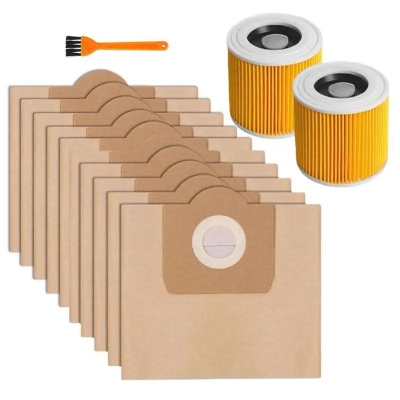 

YANA35R Dust Bags With Filters For Karcher WD3 WD3 Premium MV3 SE4001 A2201 A2204- Vacuum Cleaner Parts 6.959-130.6.414-552.0
