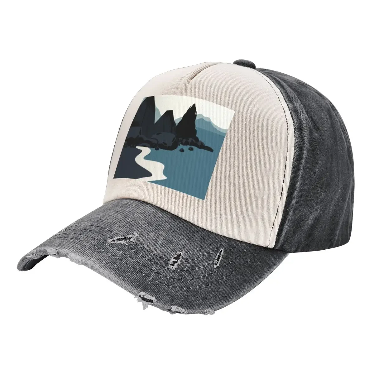 

Vik Reynisfjara Black Sand Beach, Iceland Stamp Baseball Cap Luxury man cap Trucker Hat Snapback Cap Caps For Women Men's