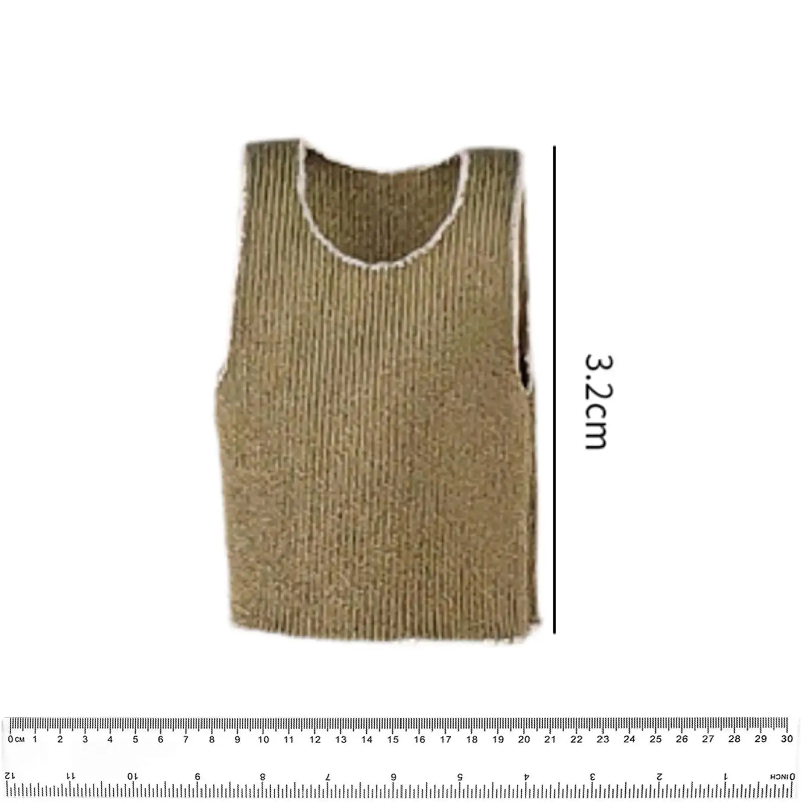 1/18 Figure Vest Fabric Miniature Clothing for Female Action Figures Doll Accessories Dollhouse Outfit