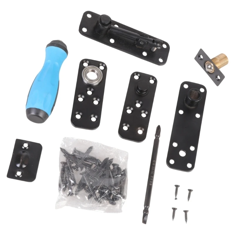 

Heavy Duty Concealed Pin Hinge set Quiet Rotation for Invisible Bookshelf Door L43B