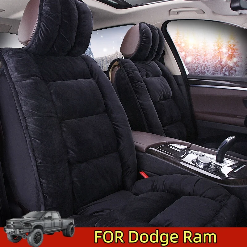 

FOR Dodge Ram Car seat cover Winter short plush soft comfortable warm thickened and high-end, fully wrapped seat cover