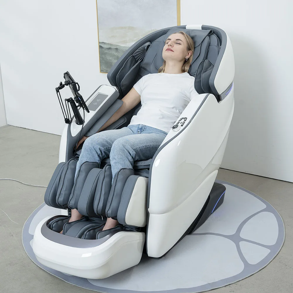 

Modern Luxury Electric 3d Zero Gravity Air Pressure Full Body Shiatsu Recliner Smart Thai 4D Massage Chair
