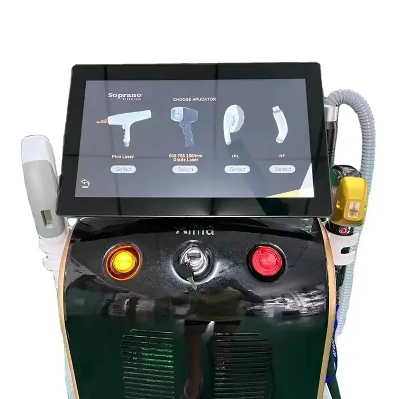 4 in1 Soprano Titanium Ice Platinum Diode 755 808 1064nm 4 Wavelength Laser ND:YAG Machine Painless Hair Removal Machine