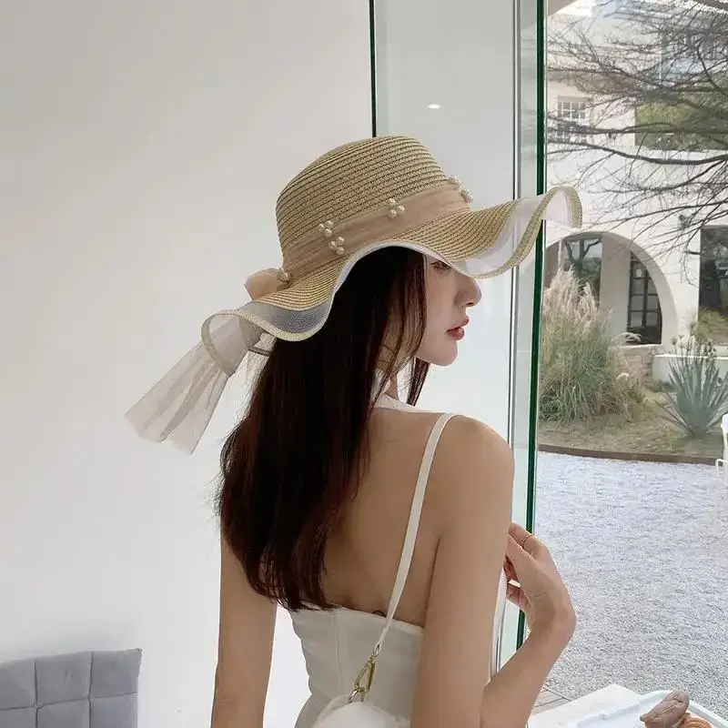 Sombrero Plegable de Ala Ancha para Mujer - Protección UV Playa y Viaje - imagen 2