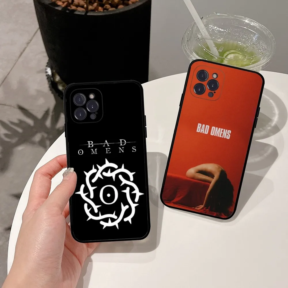 Band Bad O-Omens Phone Case For Apple iPhone 15,14,13,12,11,XS,XR,X,8,7,Pro,Max,Plus,mini Silicone Black Cover