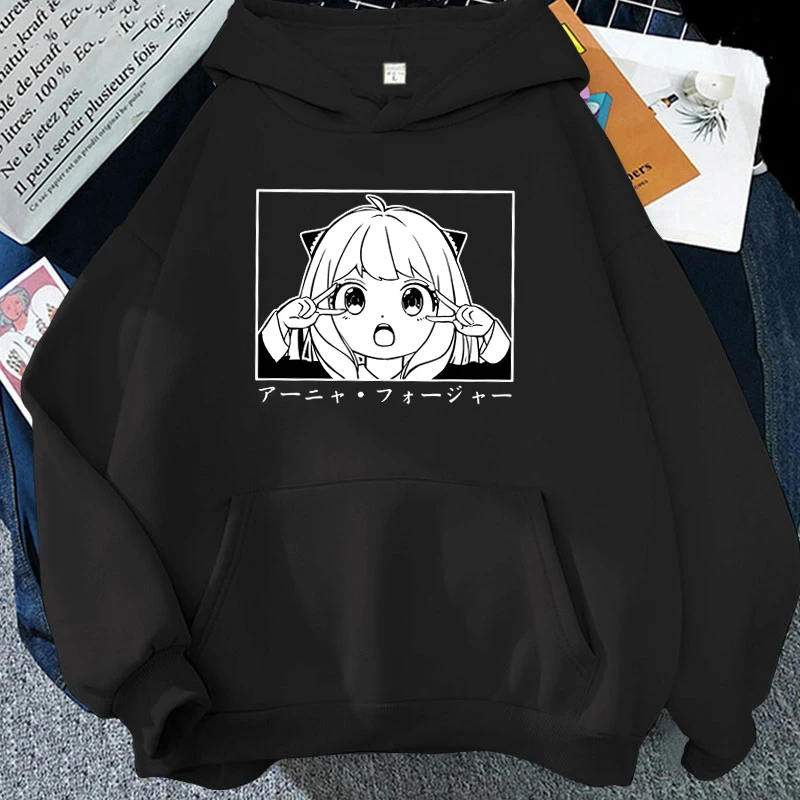 New Fashion Autumn And Winter Sweatshirts Anime Anya Forger Funny Hoodies Personalized Sweater For Women Men