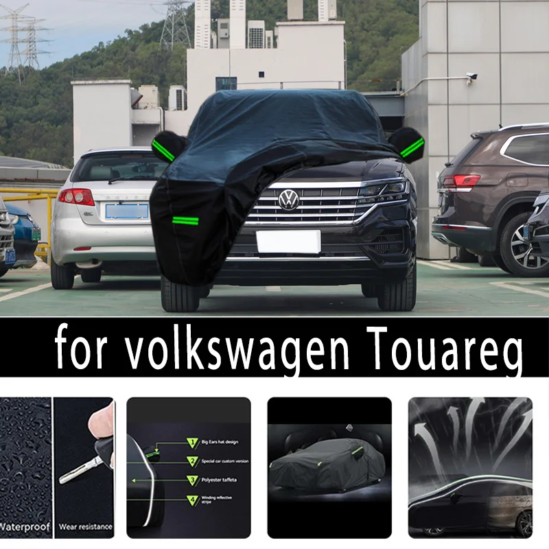 

For volkswagen Touareg Outdoor Protection Full Car Covers Snow Cover Sunshade Waterproof Dustproof Exterior Car accessories