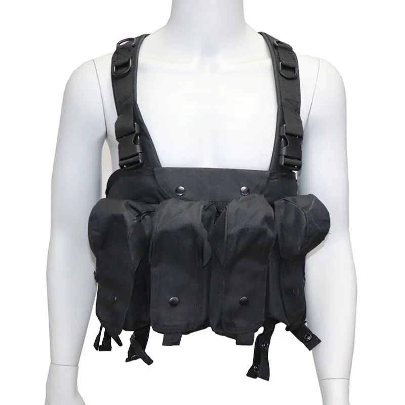 AK Tactical Vest Chest Rig Adjustable Hunting Vest Men Outdoor Airsoft Paintball Training Vest Body Armor