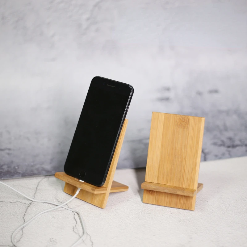 Lazy Stand Creative Desktop Nanzhu Mobile Phone Stand Wooden Mobile Phone IPad Tablet Stand Stand Shelf Customized