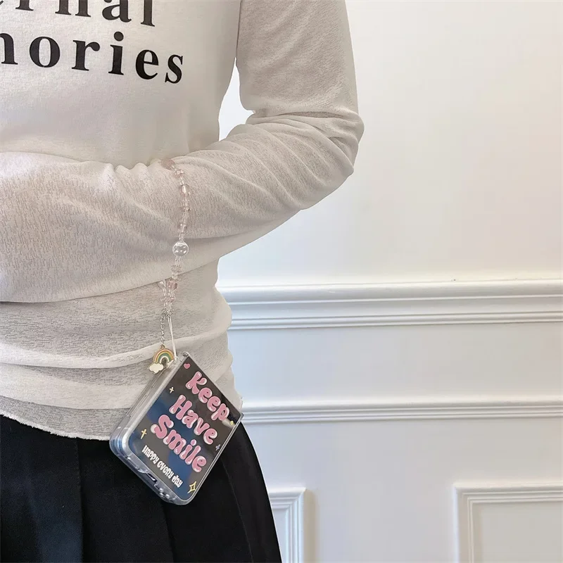 Regenbogens piegel Handy hülle für Samsung Galaxy Z Flip 6 5 4 3 Schutzhülle für ZFlip4 ZFlip5 ZFlip6 Hülle