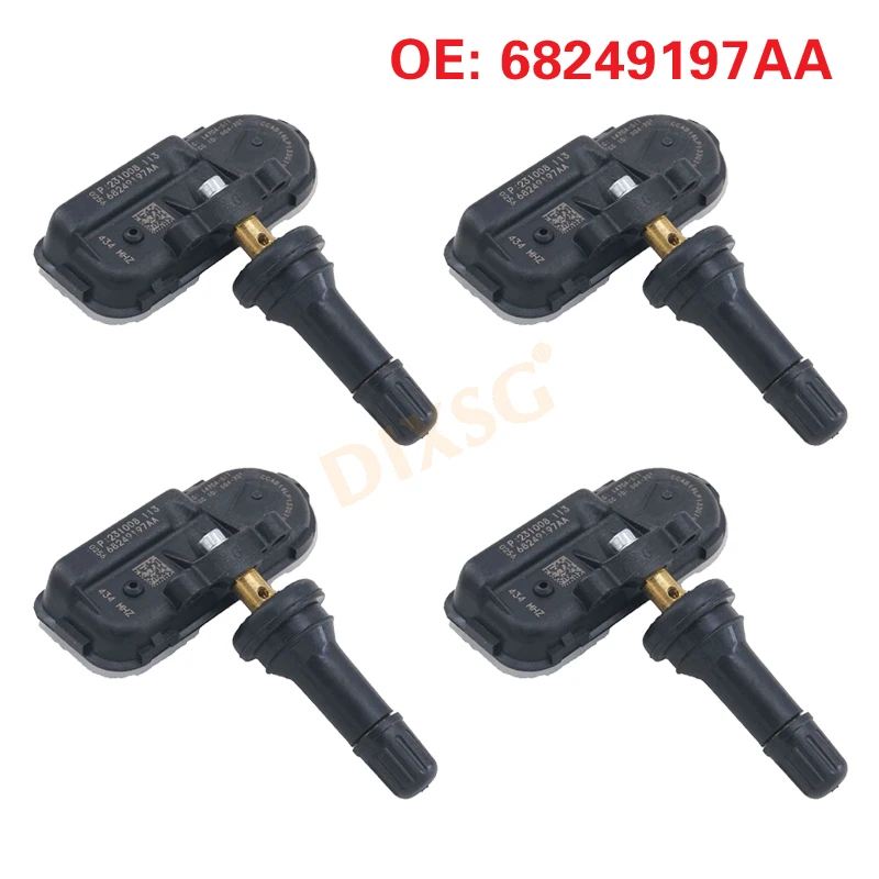 

NEW 68249197AA 68249197AB Car Tire Pressure Sensor Monitor System TPMS For JEEP CHEROKEE RAM 1500 2500 3500 2014-2021 434Mhz