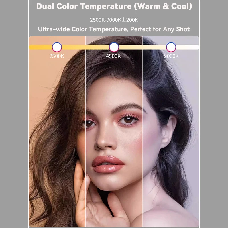 LED RGB カメラライトフルカラー出力ビデオライトキット調光可能 2500K-9000K 二色パネルライト CRI 95+ 充電式 3100mAh