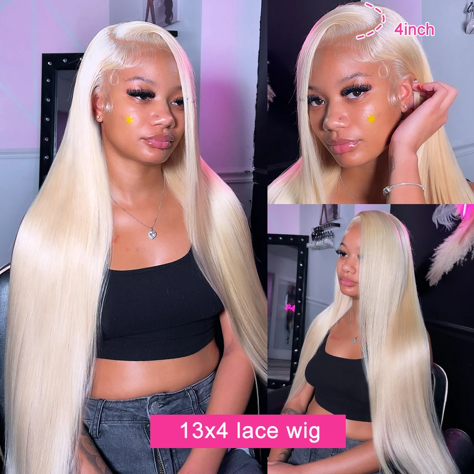 613 HD Lace Frontal Wig 13x6 Blonde Human Lace Front Wigs Brazilian Straight 13x4 Honey Blonde Color Lace Front Human Hair Wigs