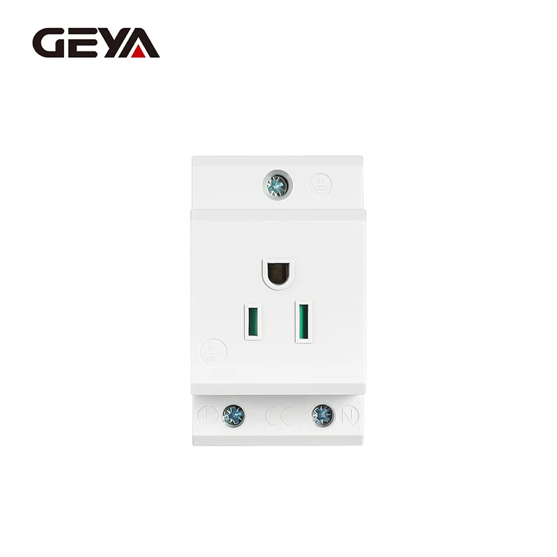 GEYA 16A 220V AC DIN-Schienen-modulare Steckdose – 35 mm, EU/FR/US/BK/IT, industrieller und privater Gebrauch, Netzteil-Adapter-Anschluss – Detail 12