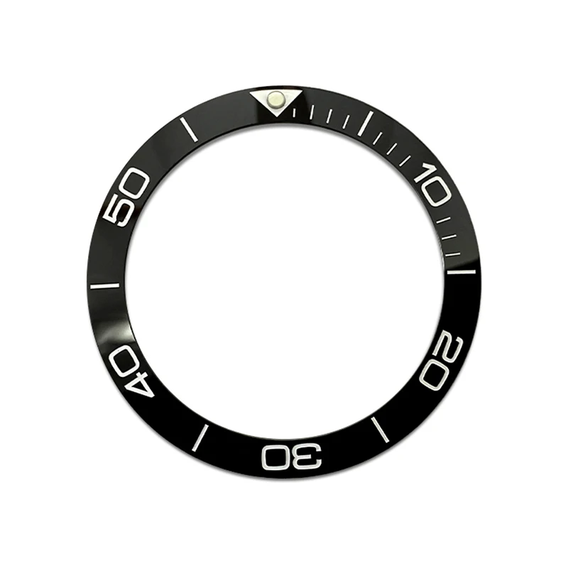 하이 퀄리티 곡선 세라믹 베젤 인서트, SUB SKX007 SKX009 SRPD에 적합, 남성용 다이버 케이스, 베젤 인서트 링 교체, 38mm x 30.6mm