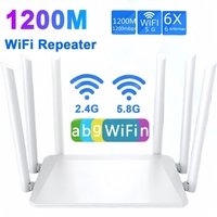 1200M Wireless Router External Antenna Modem Router Wide Coverage WiFi Repeater 5GHz Home Office Amplification Signal Router