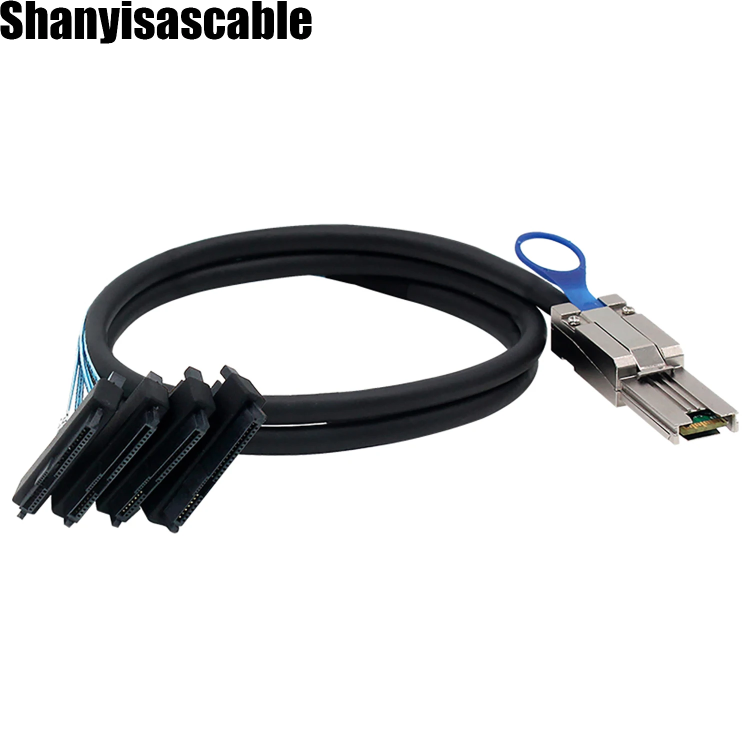 0.5M Mini SAS HD SFF-8088 26P męski do 4X SAS SFF-8482 z 15P SATA męskim 2 w 1 adapter do kabla serwera danych