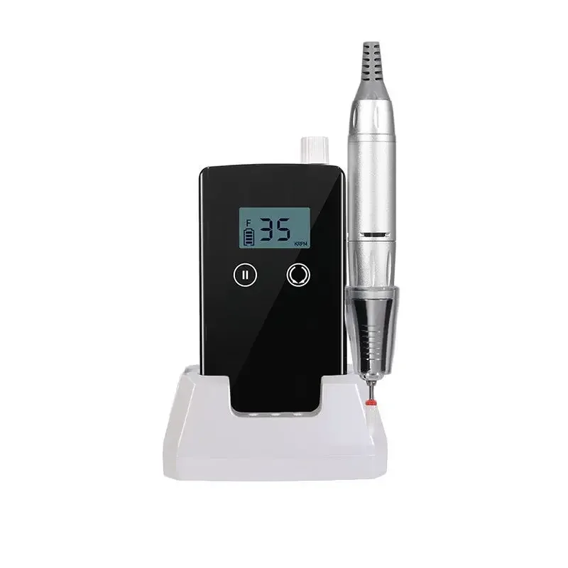 

Hot selling electric nail file art drill file acrylic 35000rpm rechargeable manicure pedicure polishing nail drilling