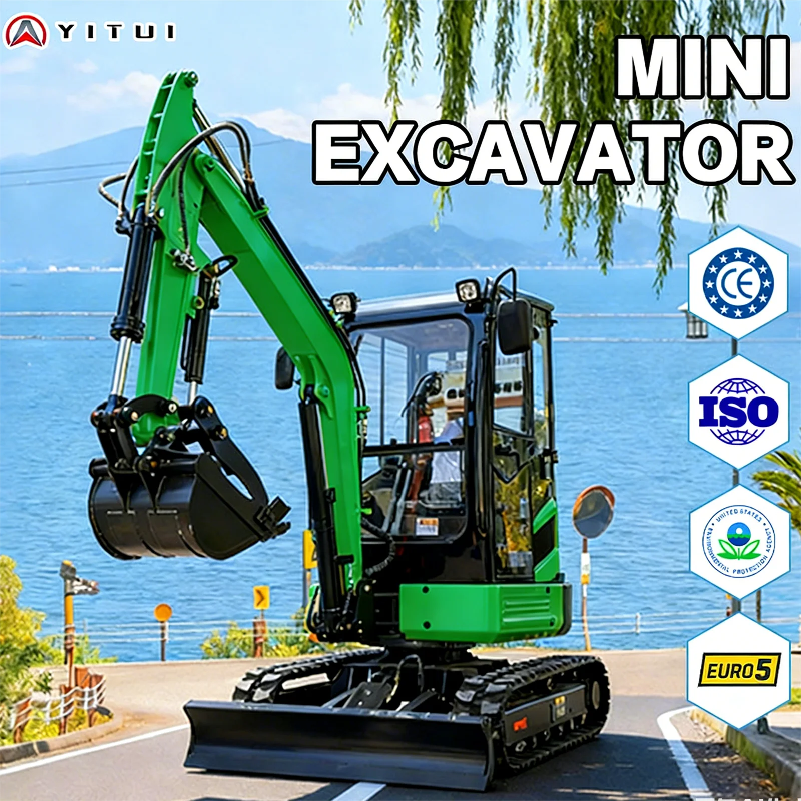 

1.8 Tons 2 Tons Mini Excavator Euro 5 Standard Lightweight And Easy To Transport Mini Excavator Support Customized
