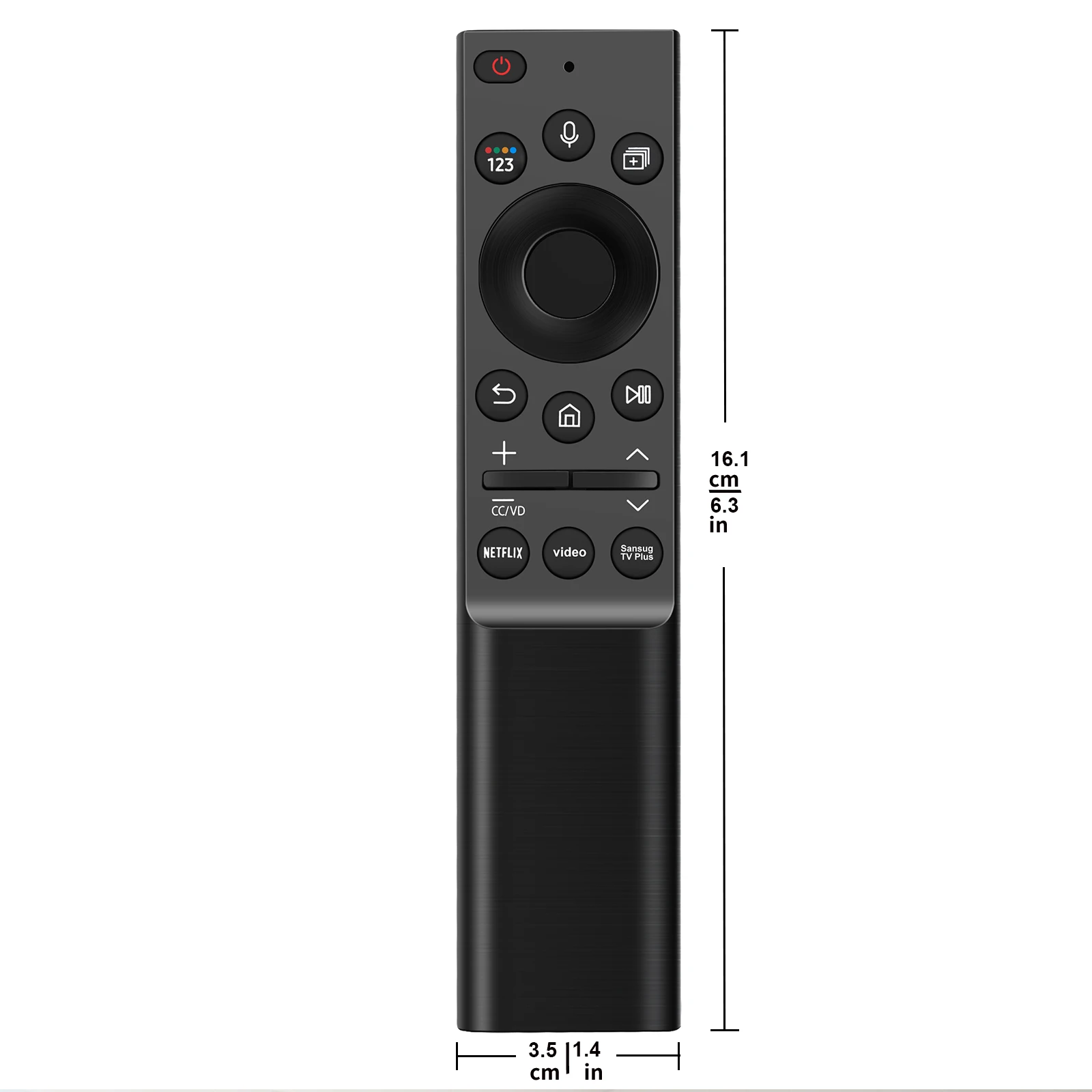 Solar Charging BN59-01357A Remote, Fit Samsung The Frame Neo QLED 4K/8K Smart TV, Black Rechargeable