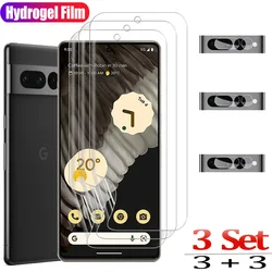 Película Para Google Pixel 8 7A 7 Pro Protector de pantalla Pixel7Pro Película de hidrogel Pixel7 Película de vidrio suave Pixel 6 Pro Screen Protectors Glass Pixel 6A Película frontal del teléfono y la cámara