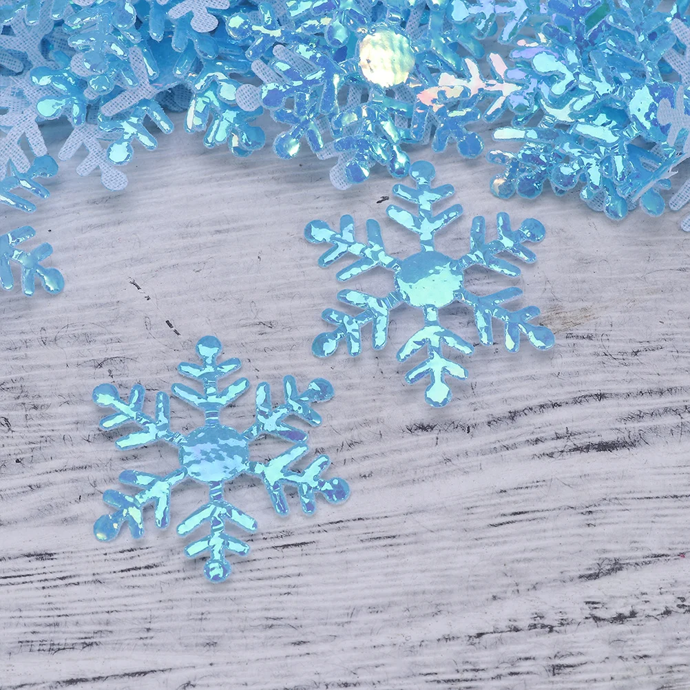 

4Packs Blue Snowflake Confetti 2Cm Glitter Plastic Christmas Table Decoration Winter Party Decor Wedding Ornament Romantic