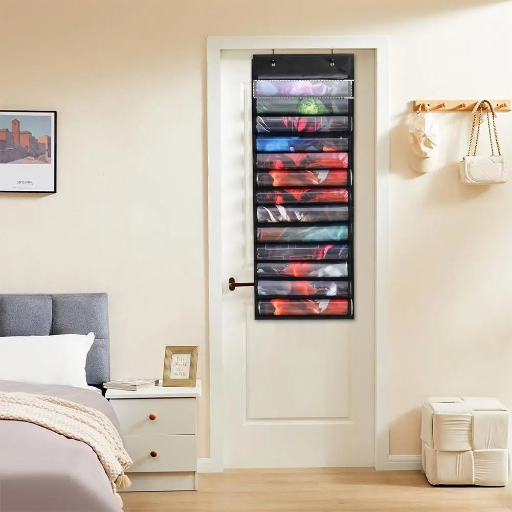 سعة كبيرة حصيرة ألعاب تخزين حقيبة للحمل-منظم مثبت على الحائط لبطاقات ألعاب الطاولة المحمولة القابلة للطي متعددة الجيوب جدار Mou